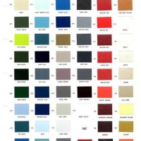Napa Automotive Paint Color Chart