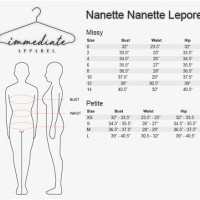 Nate Lepore Size Chart