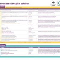 National Immunization Programme Chart