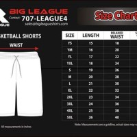 Nike Basketball Shorts Size Chart