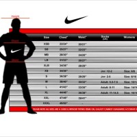 Nike Clothing Size Chart
