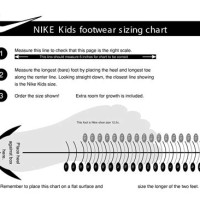 Nike Printable Foot Size Chart