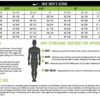Nike Sweatshirt Size Chart