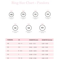 Pandora Ring Size Chart Au