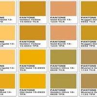 Pantone Color Chart Vegas Gold