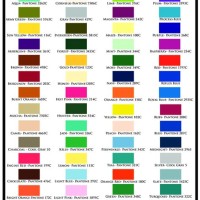 Pantone Colour Chart With Names