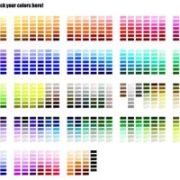 Pantone Colour Matching Chart