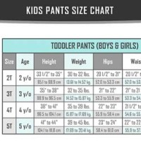 Pants Inseam Size Chart Toddler