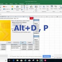 Pivottable And Pivotchart Wizard In Excel 2016