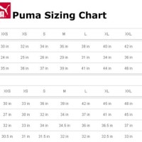 Puma Fleece Pants Size Chart