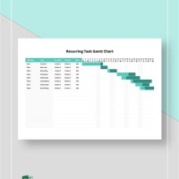 Recurring Task Gantt Chart Excel