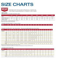 Red Kap Jacket Size Chart