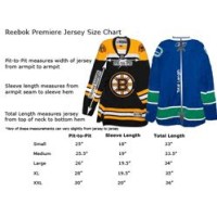 Reebok Premier Hockey Jersey Size Chart