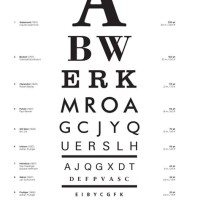 Snellen Eye Chart Font