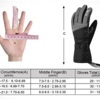 Snow Glove Size Chart
