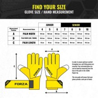 Soccer Goalkeeper Glove Size Chart