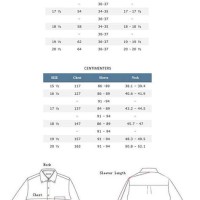Stafford Shirts Size Chart