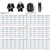 Suit Jacket Size Chart European