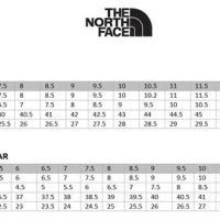 The North Face Shoe Size Chart