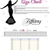 Tiffany Designs Size Chart