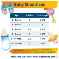 Uk Baby Shoe Size Chart By Age