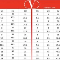 Valentino Garavani Shoe Size Chart