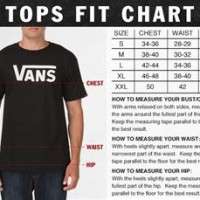 Vans Clothing Size Chart Junior
