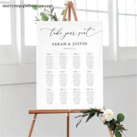 Wedding Seating Chart Board Size
