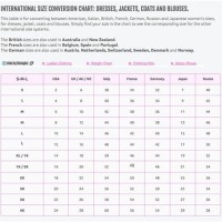 Women S Clothing Size Chart Converter
