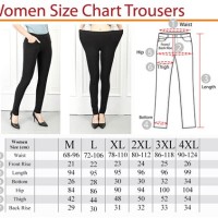 Womens Trouser Size Chart