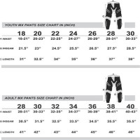 Youth Mx Gear Size Chart