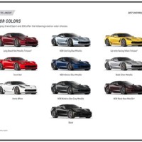 2017 Corvette Color Chart