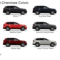 2017 Jeep Grand Cherokee Colors Chart