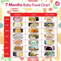 7 Month Baby Food Chart