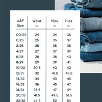 Abercrombie Pants Size Chart