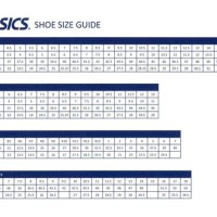 Asics Running Shoe Size Conversion Chart