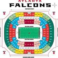 Atlanta Falcons Football Stadium Seating Chart