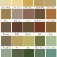 Behr Outdoor Stain Color Chart
