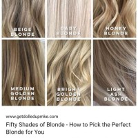 Beige Blonde Hair Color Chart