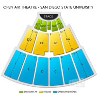 Cal Coast Credit Union Open Air Theatre At Sdsu Seating Chart
