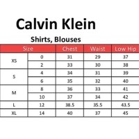 Calvin Klein Women S Size Chart Uk
