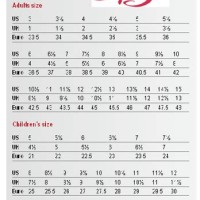 Capezio Tap Shoe Size Chart