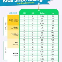 Childs Shoe Size Conversion Chart