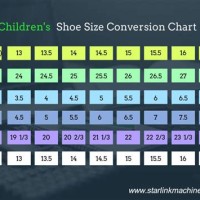 China Shoe Size Chart To Uk Children S
