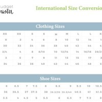Clothes Size Conversion Chart Us To India