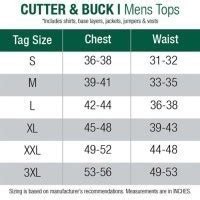 Cutter And Buck Rainier Jacket Size Chart