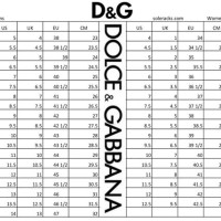 Dolce And Gabbana Size Chart Women S Shoes