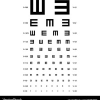 E Chart Eye Test