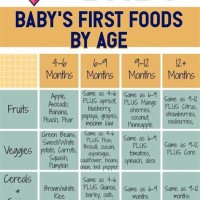 First Year Baby Food Chart