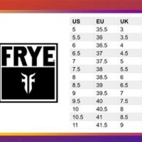Frye Boot Size Conversion Chart